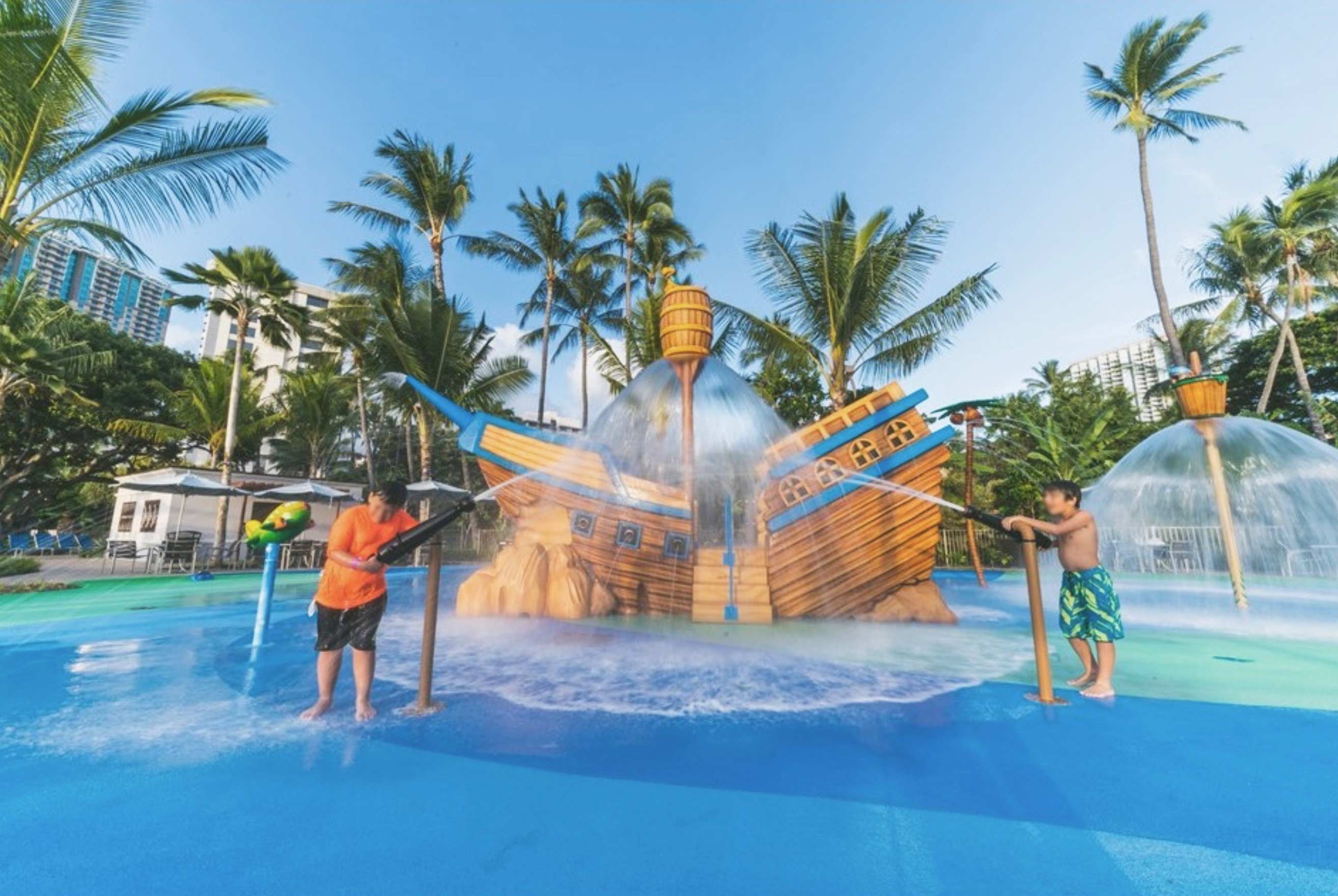 Hospitaltiy and Resort Water Part and Pirate Ship